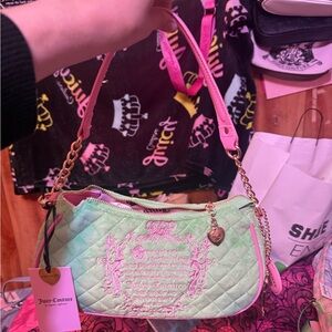 Juicy Couture juicy tale Shoulder Bag with Pink Strap